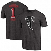 Atlanta Falcons Black Greatest Dad Retro Tri-Blend NFL Pro Line by Fanatics Branded T-Shirt,baseball caps,new era cap wholesale,wholesale hats